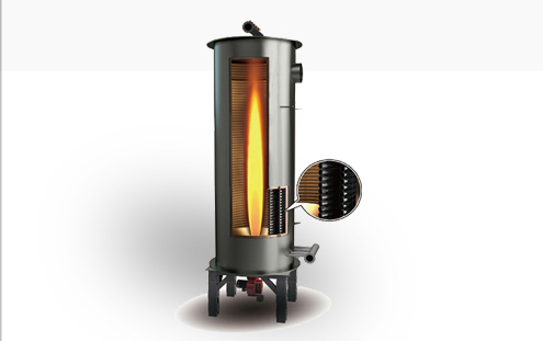 vertical-gas-fired-thermal-fluid-heater